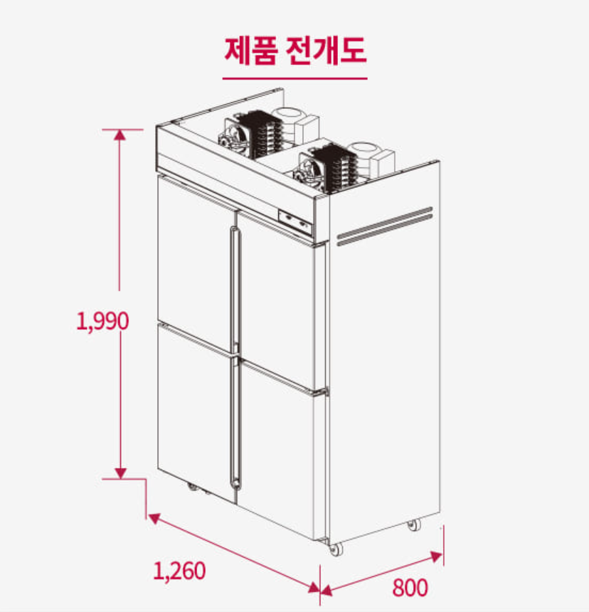 스타리온 1등급 업소용 냉장고 냉동고 간냉식 45박스 올냉장 SR-B45ES 정부지원사업